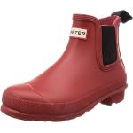 Stivali rossi numero 38 di gomma impermeabili da pioggia per Donna Hunter 