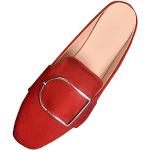 Sandali bassi larghezza E eleganti rossi numero 42 traspiranti per Donna 