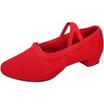 Stivali larghezza E eleganti rossi numero 38 con paillettes con tacco per Donna 