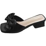 Sandali gioiello larghezza E eleganti neri numero 37 con stringhe con tacco sopra i 9 cm per Donna 