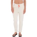 Pantaloni scontati bianchi XS di cotone Bio con elastico per Donna HURLEY 