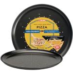 Teglie nere in acciaio inox inossidabili per pizza Ibili 