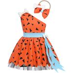 IBTOM CASTLE Flintstones - Costume da cavernicolo per bambini, per bambine, travestimento preistorico, Halloween, compleanno, carnevale, cosplay, ragazza, 18-24 mesi