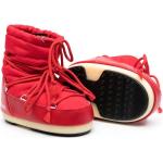 Stivali stringati larghezza A rossi numero 34 di gomma con stringhe idrorepellenti per Donna Moon Boot Icon 