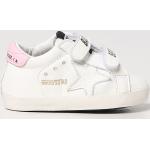 Sneakers basse larghezza A bianche numero 16 di cotone chiusura velcro per bambini Golden Goose 