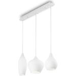 Lampadari moderni bianchi di vetro Ideal Lux 