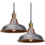 Lampadari industriali in metallo da cucina compatibile con E27 