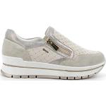 Sneakers slip on larghezza E casual beige numero 40 con allacciatura elasticizzata per Donna Igi&Co 