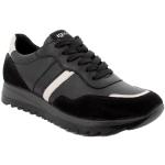 Sneakers stringate larghezza E casual nere numero 37 in pelle di camoscio per Donna Igi&Co 
