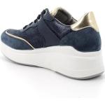 Sneakers larghezza E casual blu numero 35 con zeppa per Donna Igi&Co 