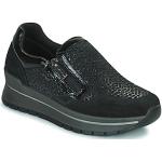 Sneakers basse scontate nere numero 40 con tacco da 5 cm a 7 cm per Donna Igi&Co 