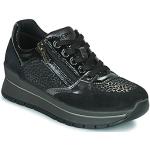 Sneakers basse scontate nere numero 35 con tacco da 5 cm a 7 cm per Donna Igi&Co 