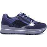 Sneakers larghezza E blu numero 36 con cerniera platform per Donna Igi&Co 