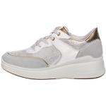 Sneakers stringate larghezza E casual bianche numero 38 con stringhe con tacco da 3 cm a 5 cm per Donna Igi&Co 