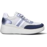 Sneakers scontate blu numero 37 con tacco da 5 cm a 7 cm per Donna Igi&Co 