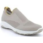Sneakers slip on larghezza E casual beige chiaro numero 45 con allacciatura elasticizzata per Uomo Igi&Co 