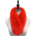 Accessori moda rossi di eco-pelliccia per Donna 