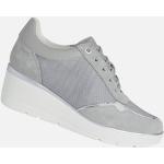 Sneakers larghezza E grigio chiaro numero 40 con zeppa per Donna Geox 