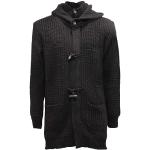 Imperial 5436AR cardigan jacket uomo man wool blend sweater black-M