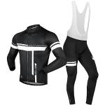 Maglie nere 3 XL taglie comode in poliestere traspiranti da ciclismo per Uomo 