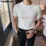 Magliette & T-shirt nere 3 XL taglie comode tinta unita lavabili in lavatrice mezza manica con manica corta per Uomo 