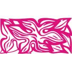 Adesivi murali tribali rosa Indigos 