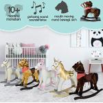 Peluche in peluche a tema animali unicorni per bambini cavalli e stalle per età 6-12 mesi Infantastic® 