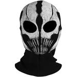 Innturt Tessuto Maschera Fantasma Passamontagna Skull Hood, bianco, Etichettalia unica
