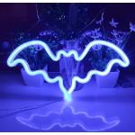 Pipistrelli Halloween blu di vetro 