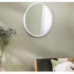 Specchi rotondi bianchi con cornice diametro 52 cm 