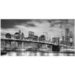 Quadri grigi a tema New York con città 