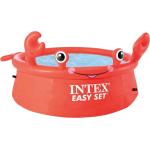 Intex Piscina Fuori Terra Gonfiabile Piscina Esterna per Bambini da Giardino Rotonda 183x51 cm - 26100NP Crab Easy Set