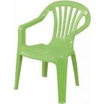 Sedie verde lime di plastica impilabili 