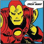 Quadri di legno con fumetti Ironman Marvel 