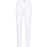 Jeans bianchi di cotone a vita alta ISABEL MARANT 