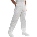 Isacco Pantalone Lavoro Bianco, Bianco, XL, 100% C