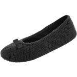 Pantofole casual nere in pelle di camoscio da viaggio per Donna Isotoner 