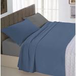 Lenzuola matrimoniali blu 170x200 cm di cotone Italian Bed Linen 
