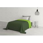 Trapunte estive verde scuro sostenibili Italian Bed Linen 
