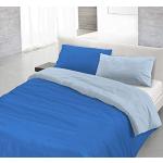 Copripiumini singoli azzurri 150x200 cm di cotone Italian Bed Linen 