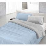 Copripiumini singoli azzurri 150x200 cm di cotone Italian Bed Linen 
