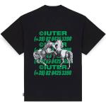 Magliette & T-shirt nere M di cotone a tema cavalli mezza manica con manica corta IUTER 