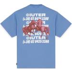 Magliette & T-shirt blu di cotone a tema cavalli mezza manica con manica corta IUTER 