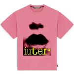 Magliette & T-shirt scontate rosa L di cotone a girocollo per l'autunno mezza manica con scollo rotondo per Donna IUTER 