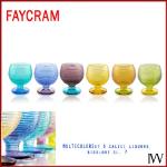 Bicchieri multicolore di vetro da acqua Ivv net 