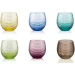 Bicchieri multicolore di vetro da acqua Ivv net 
