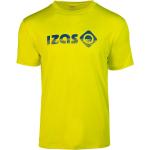 T-shirt tecniche gialle S in poliestere traspiranti mezza manica per Uomo Izas 