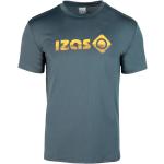T-shirt tecniche grigie S in poliestere traspiranti mezza manica per Uomo Izas 