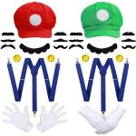 Cappelli scontati rossi XL traspiranti di Carnevale per Donna Super Mario Luigi 