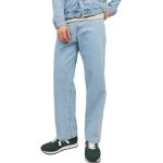 Jeans scontati loose fit blu di cotone a vita alta per Uomo Jack Jones 